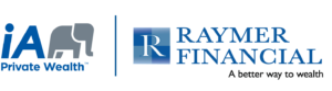 iA Private Wealth on left and Raymer Financial Logo on Right