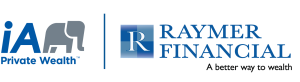 iA Private Wealth on left and Raymer Financial Logo on Right